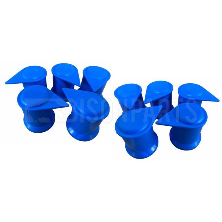 33MM LONG REACH DUSTITE WHEEL NUT COVER BLUE (PKT 100)