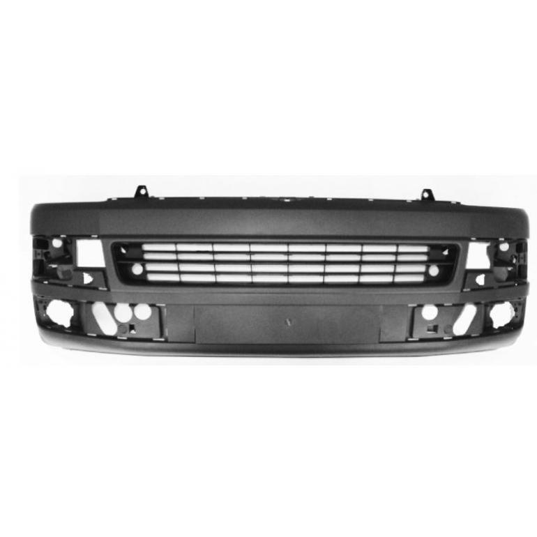 LIGHT GREY FRONT BUMPER WITH CUTTING MARKS FOR LAMP WASHERS AND FOR SENSORS