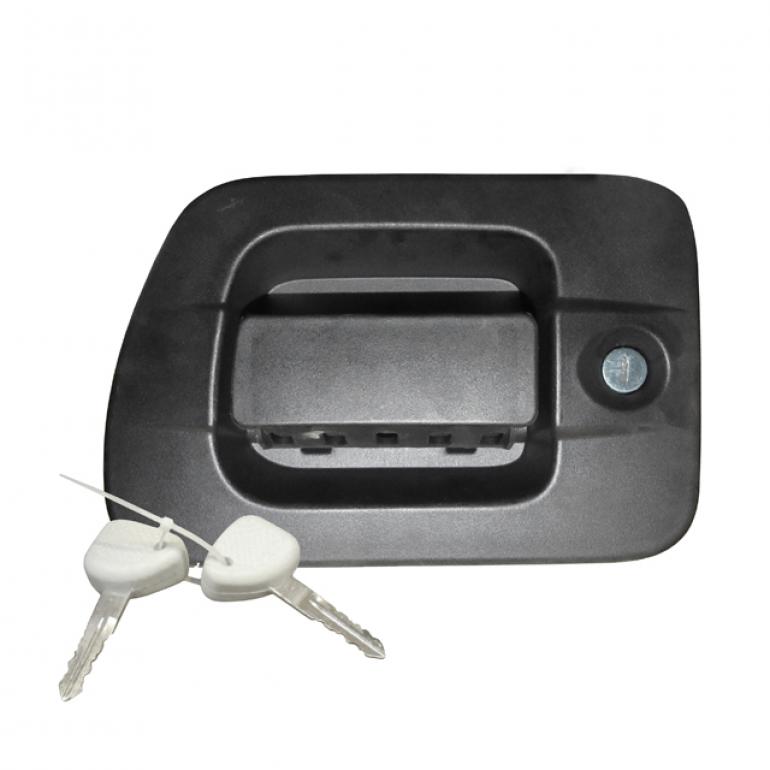 FRONT OUTER DOOR HANDLE WITH LOCK & KEYS PASSENGER SIDE LH