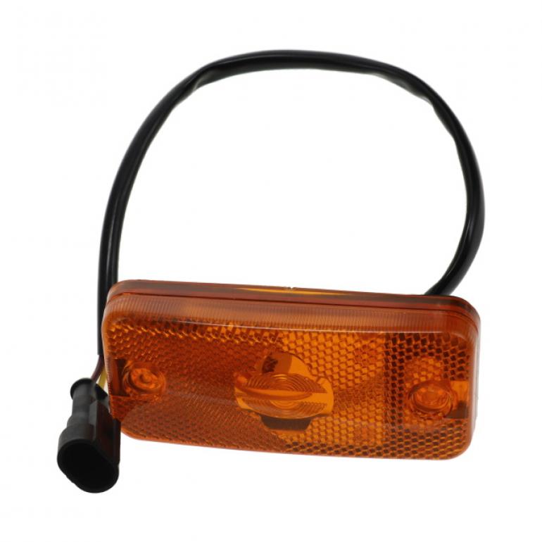 AMBER SIDE MARKER LAMP WITH CABLE & PLUG