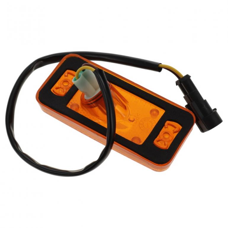 AMBER SIDE MARKER LAMP WITH CABLE & PLUG
