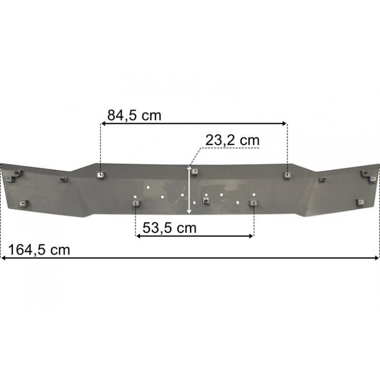 FRONT MAIN PANEL SILVER TRIM SECTION