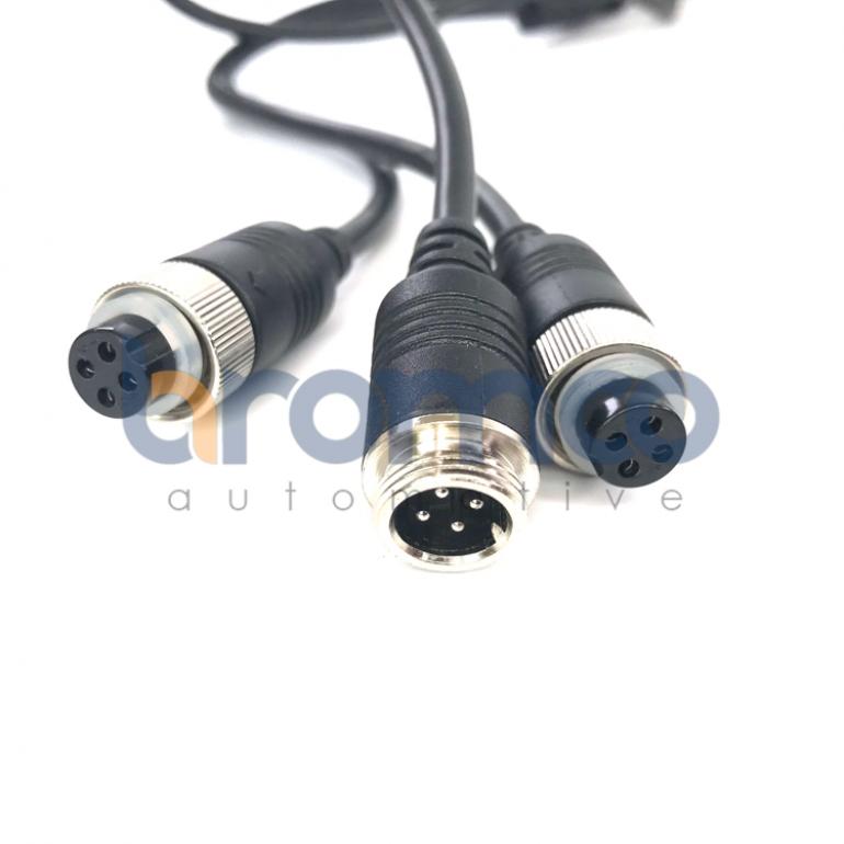 4 PIN 3 WAY CAMERA SPLITTER CABLE REPLACES BRIGADE AC-306 49