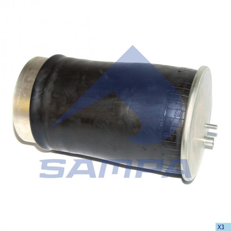 REAR SUSPENSION AIR SPRING WITH STEEL PISTON