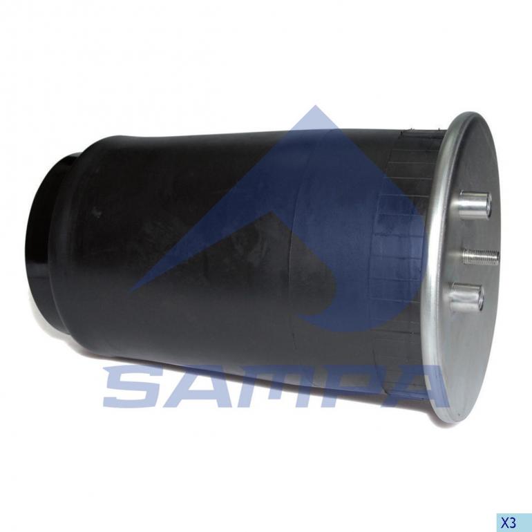 REAR SUSPENSION AIR SPRING WITH STEEL PISTON