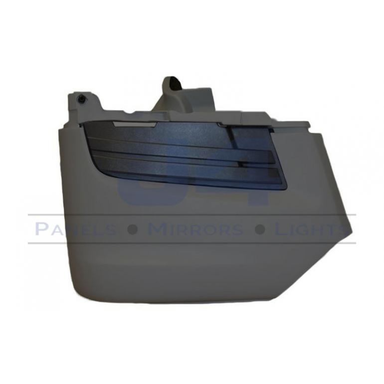 GREY FRONT BUMPER CORNER WITH FOG LAMP BLANK DRIVER SIDE RH