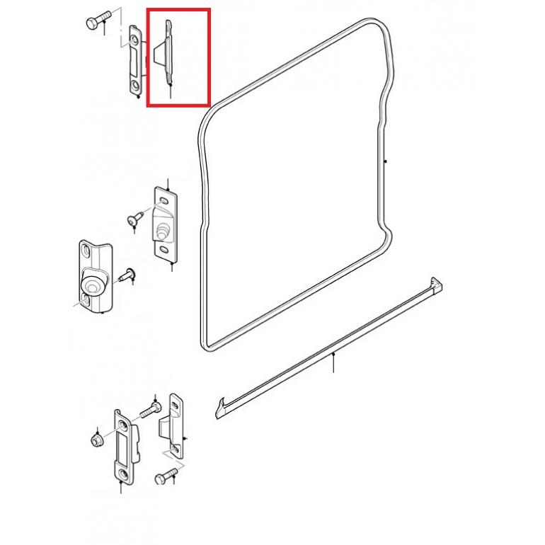 SIDE SLIDING DOOR UPPER WEDGE