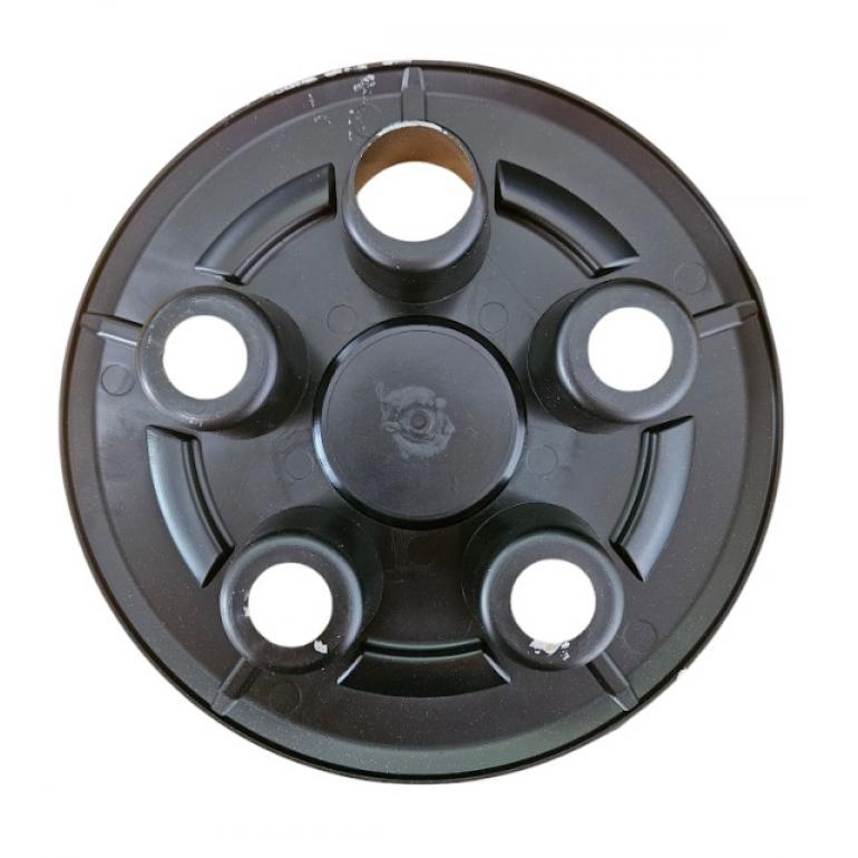 SILVER 5 HOLE WHEEL HUB TRIM COVER