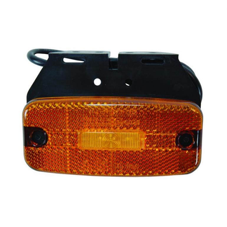 LED AMBER SIDE MARKER LAMP WITH MOUNTING BRACKET