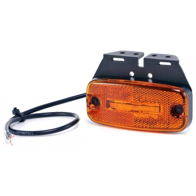 LED AMBER SIDE MARKER LAMP WITH MOUNTING BRACKET