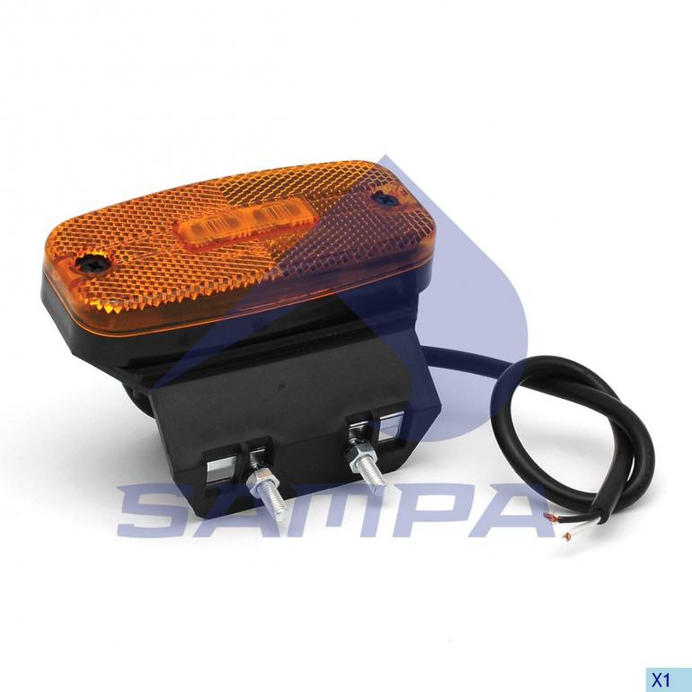 LED AMBER SIDE MARKER LAMP WITH MOUNTING BRACKET