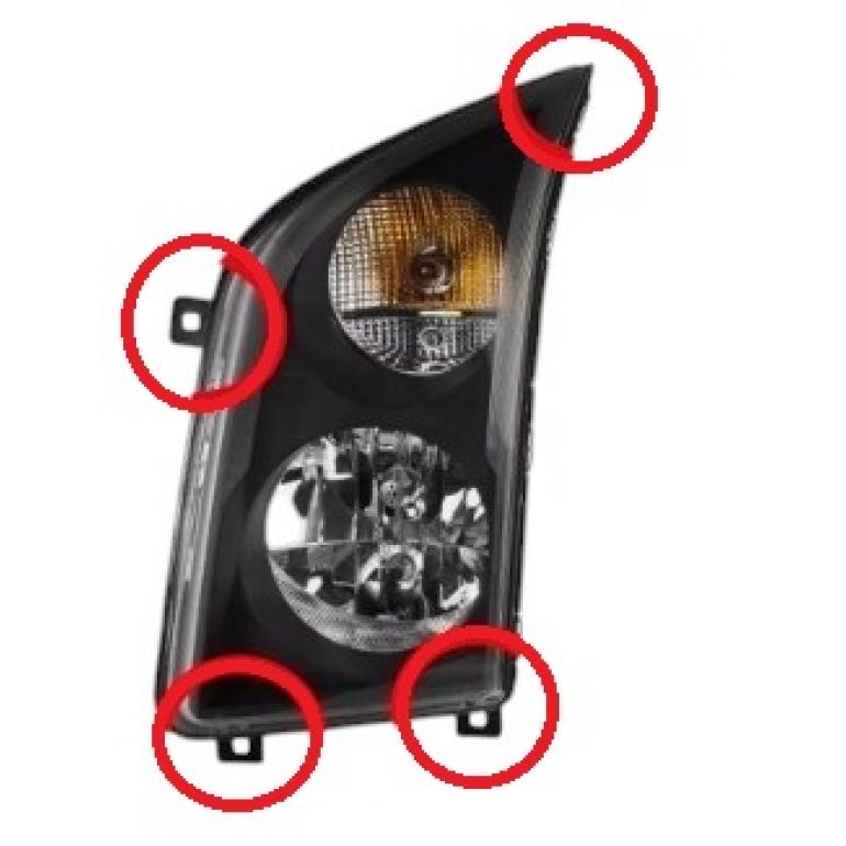 HEADLAMP MOUNTING / REPAIR KIT DRIVERS SIDE RH