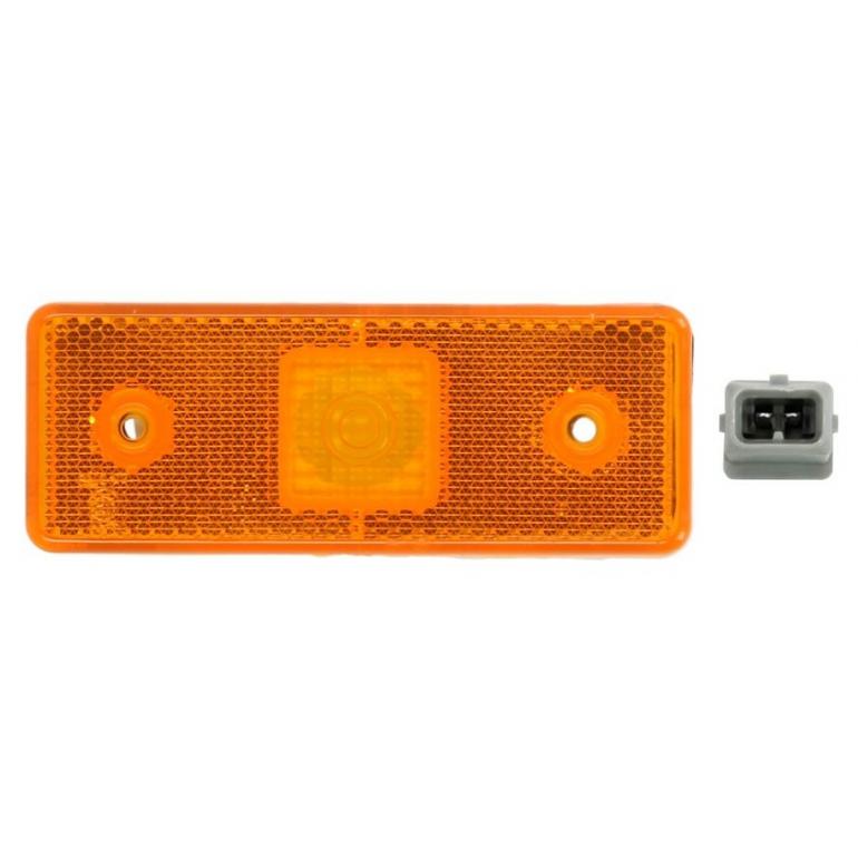 LED AMBER SIDE MARKER LAMP WITH REAR SQUARE PLUG