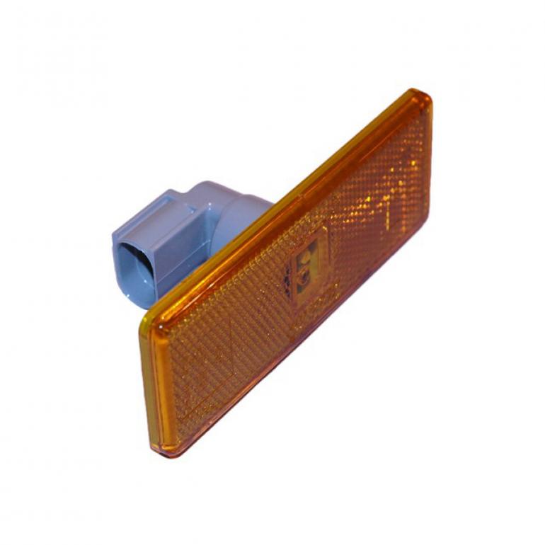LED AMBER SIDE MARKER LAMP WITH REAR OVAL PLUG