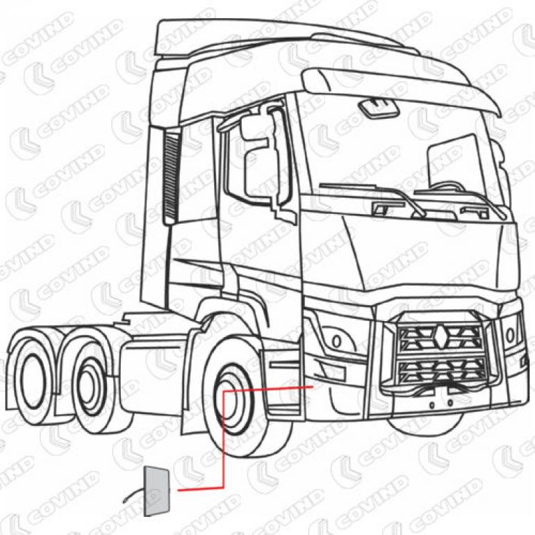 FRONT BUMPER CORNER END CAP DRIVER SIDE RH