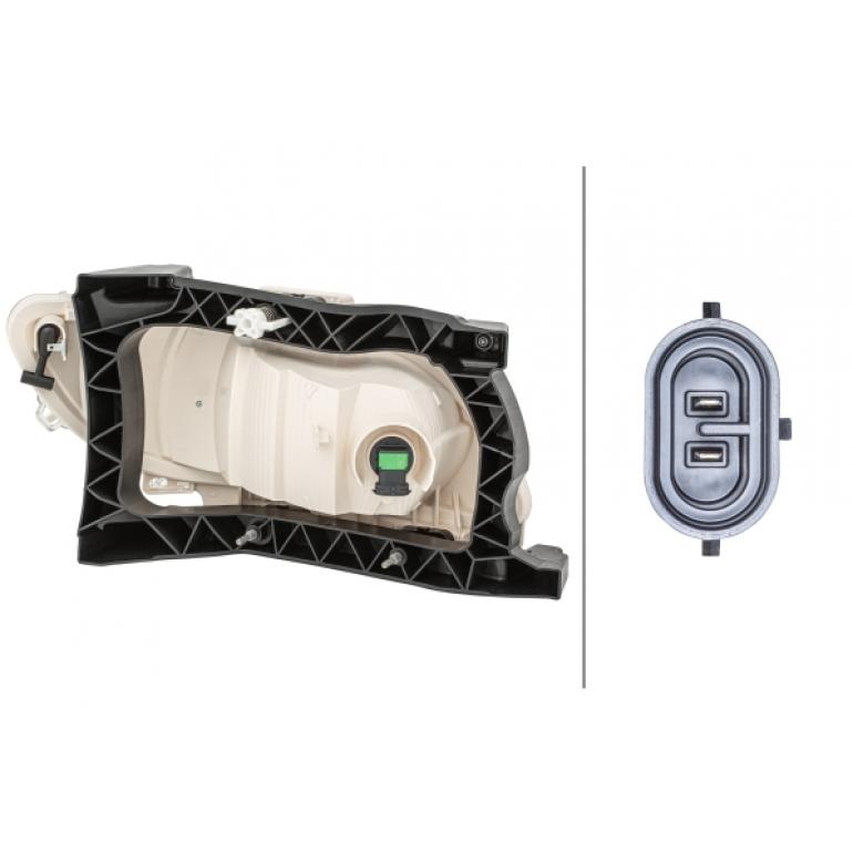 FRONT FOG LAMP WITH CORNERING FUNCTION PASSENGER SIDE LH