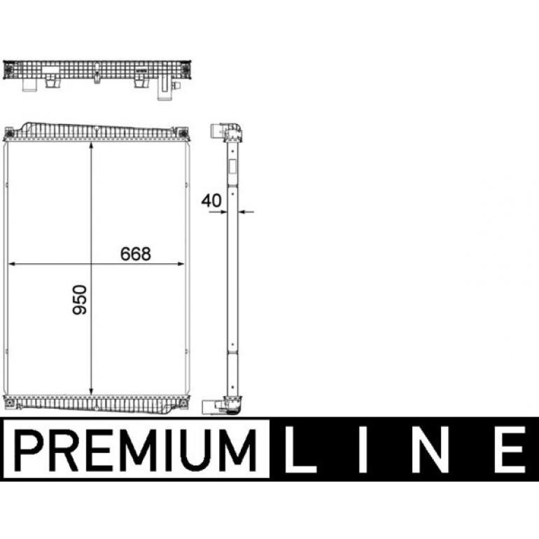 RADIATOR WITHOUT FRAME