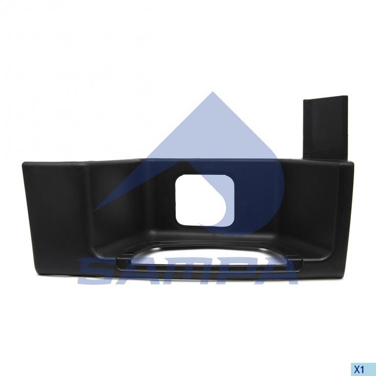 GREY LOWER SINGLE STEP SURROUND DRIVER SIDE RH