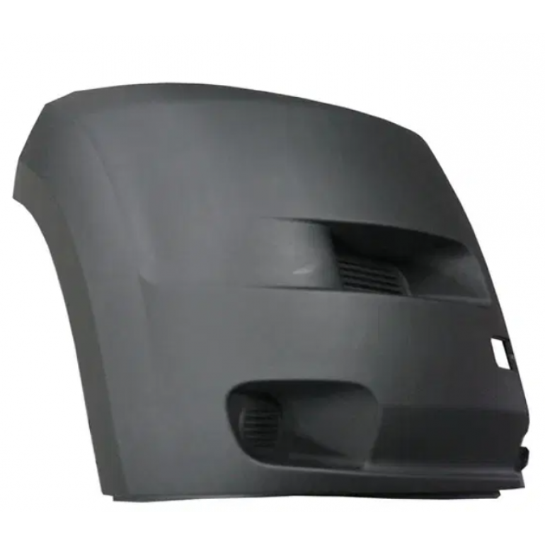 GREY FRONT BUMPER CORNER WITHOUT FOG LAMP HOLES DRIVER SIDE RH