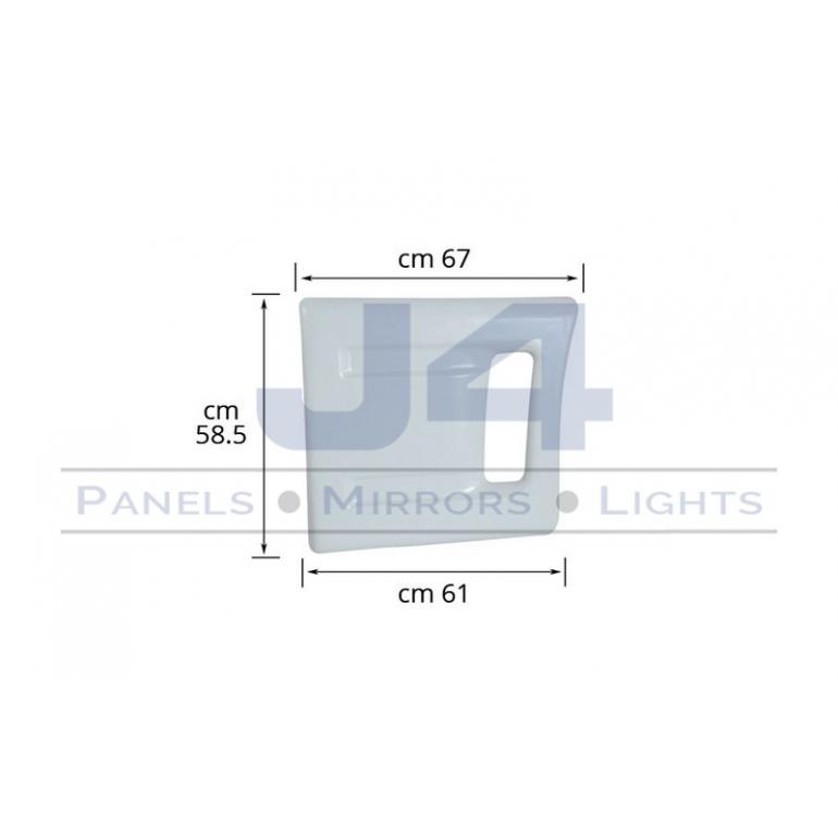 WHITE FRONT SIDE 'SKIRT FAIRING PANEL EXHAUST COVER