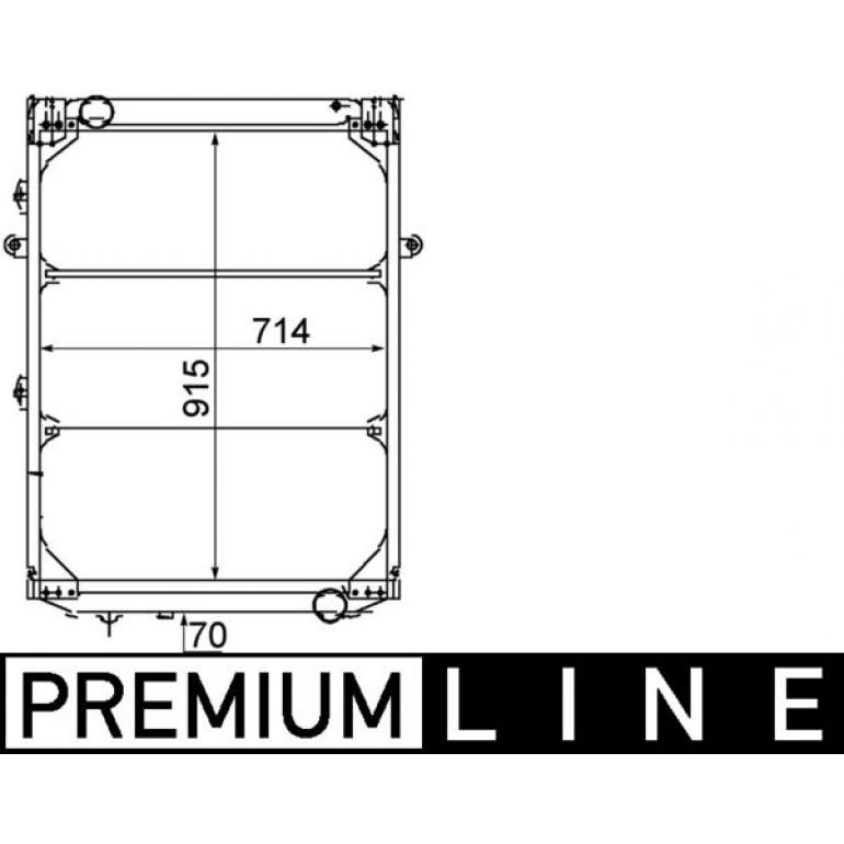 RADIATOR WITH FRAME