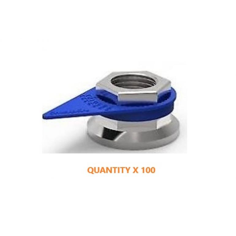 32MM BLUE WHEEL NUT INDICATORS (PKT 100)
