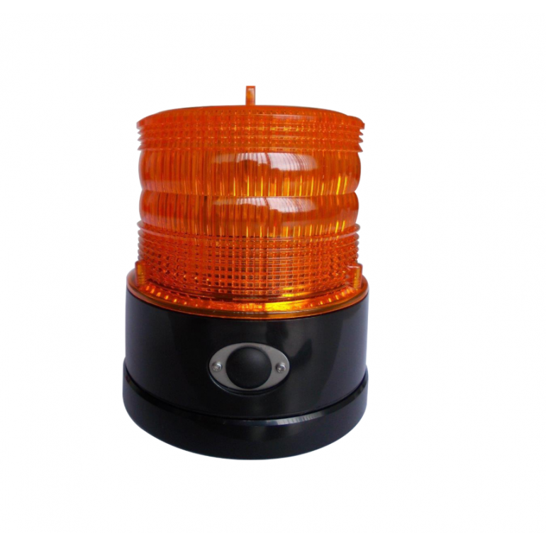 LED AMBER BEACON BATTERY POWERED MAGNETIC BASE