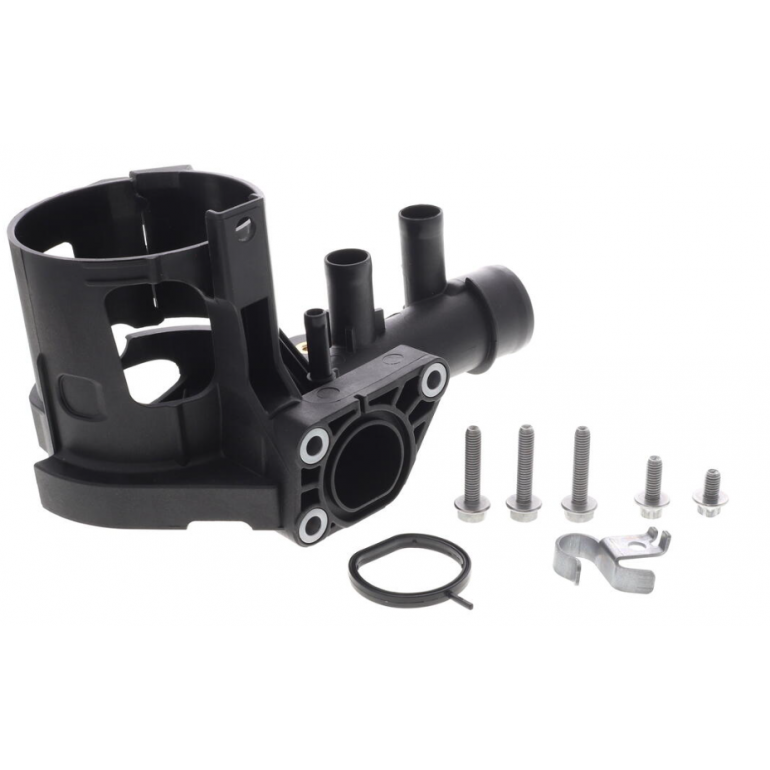 COOLANT FLANGE WITH FILTER HOUSING