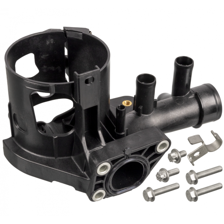 COOLANT FLANGE WITH FILTER HOUSING