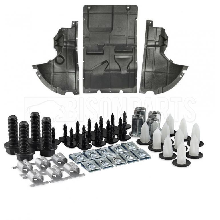 3 PIECE ENGINE UNDER COVER SET WITH FITTING KIT