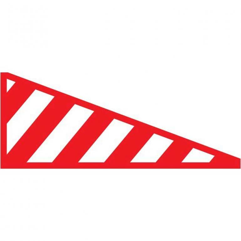 VINYL ABNORMAL LOAD SIDE PROJECTION MARKER PASSENGER SIDE LH
