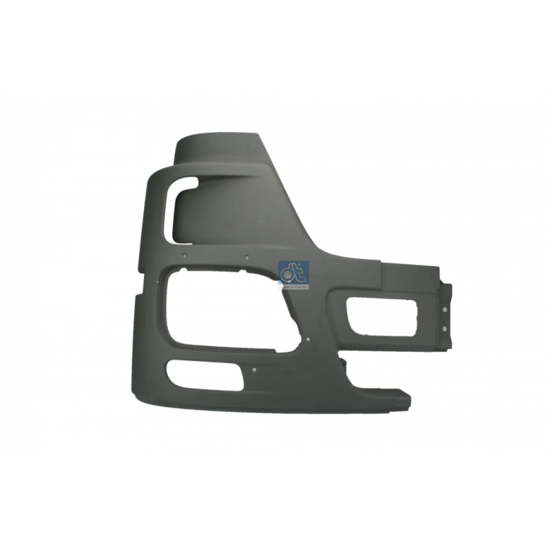 GREY FRONT BUMPER CORNER WITH FOG LAMP HOLE DRIVER SIDE RH