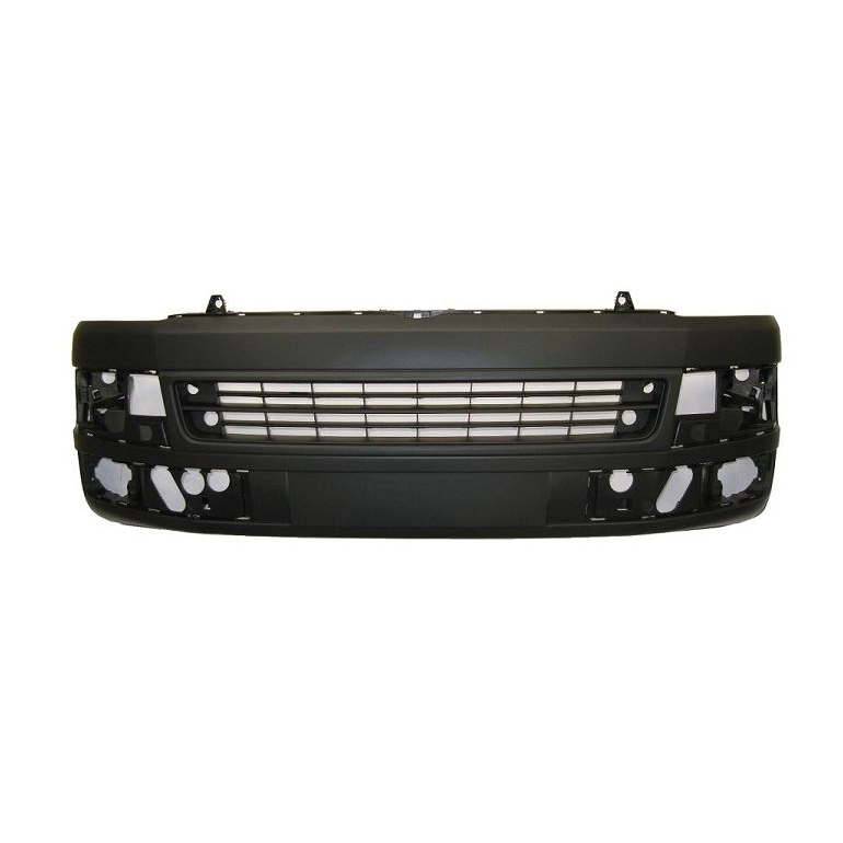 DARK GREY FRONT BUMPER WITH CUTTING MARKS FOR LAMP WASHERS AND FOR SENSORS