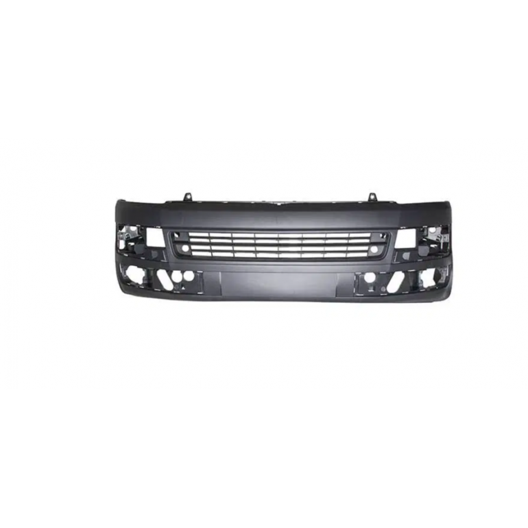 DARK GREY FRONT BUMPER WITH CUTTING MARKS FOR LAMP WASHERS AND FOR SENSORS