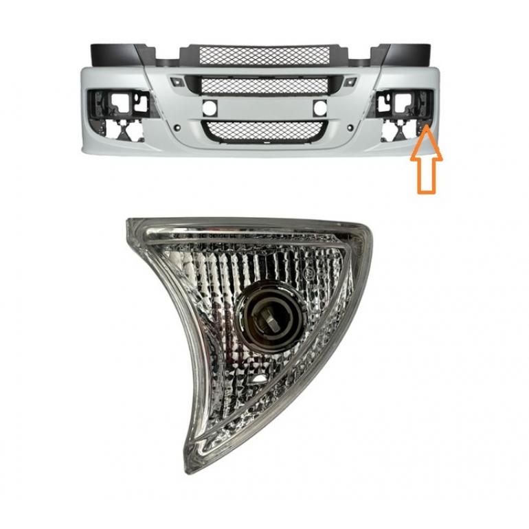 CLEAR FRONT INDICATOR LAMP PASSENGER SIDE LH