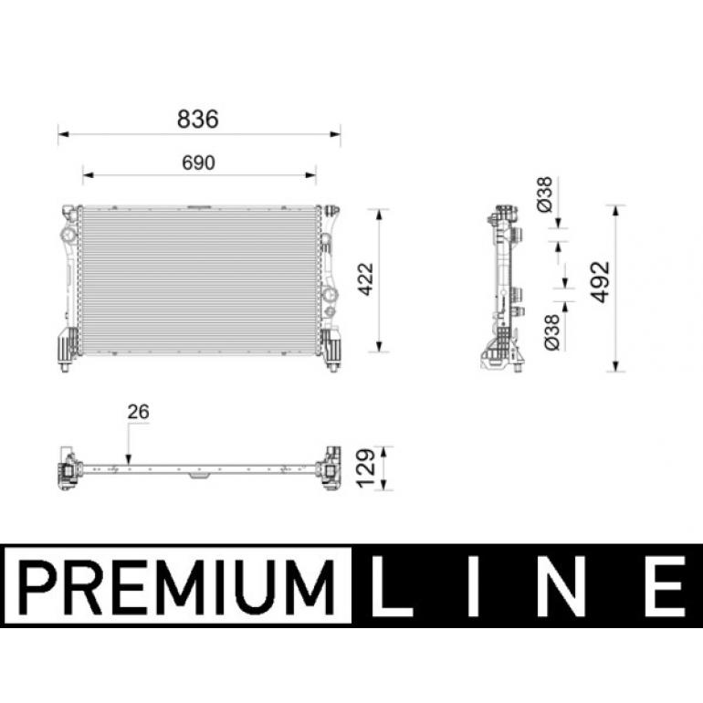 ENGINE COOLANT RADIATOR