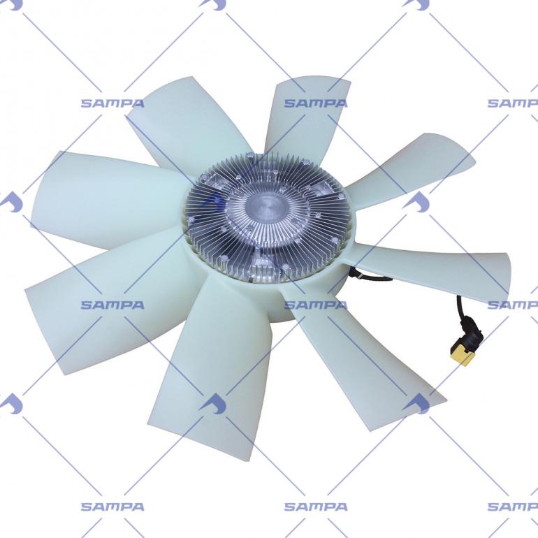 VISCOUS FAN HUB WITH BLADES 