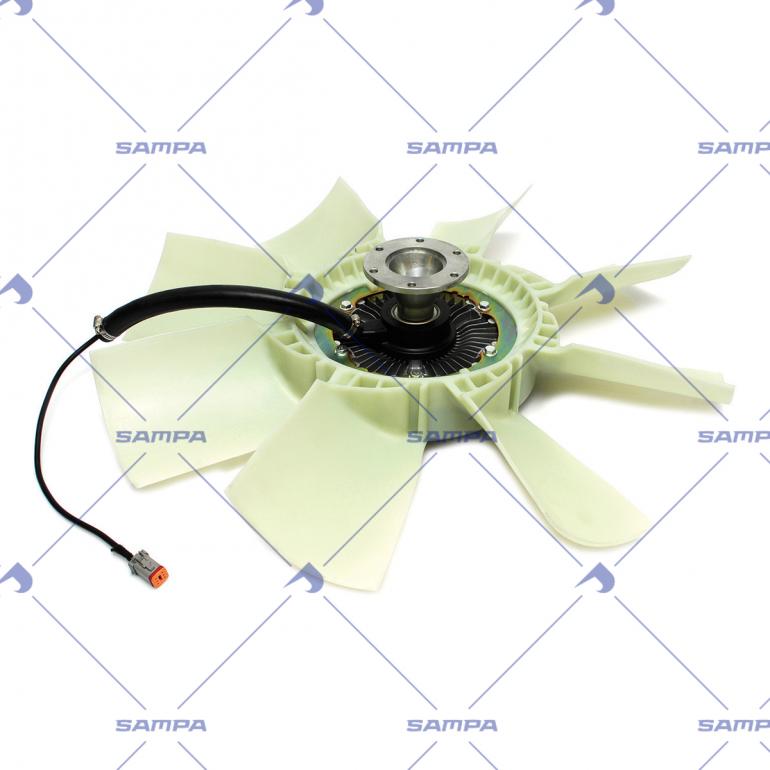 6 PIN PLUG VISCOUS FAN HUB WITH BLADES