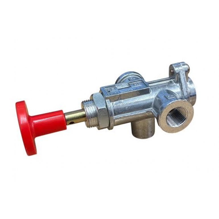 PARKING BRAKE VALVE WITH RED KNOB