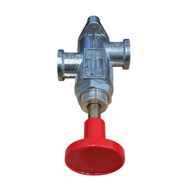 PARKING BRAKE VALVE WITH RED KNOB