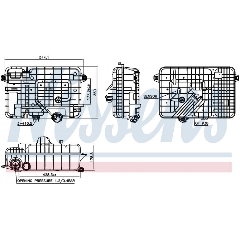 COOLANT EXPANSION HEADER TANK