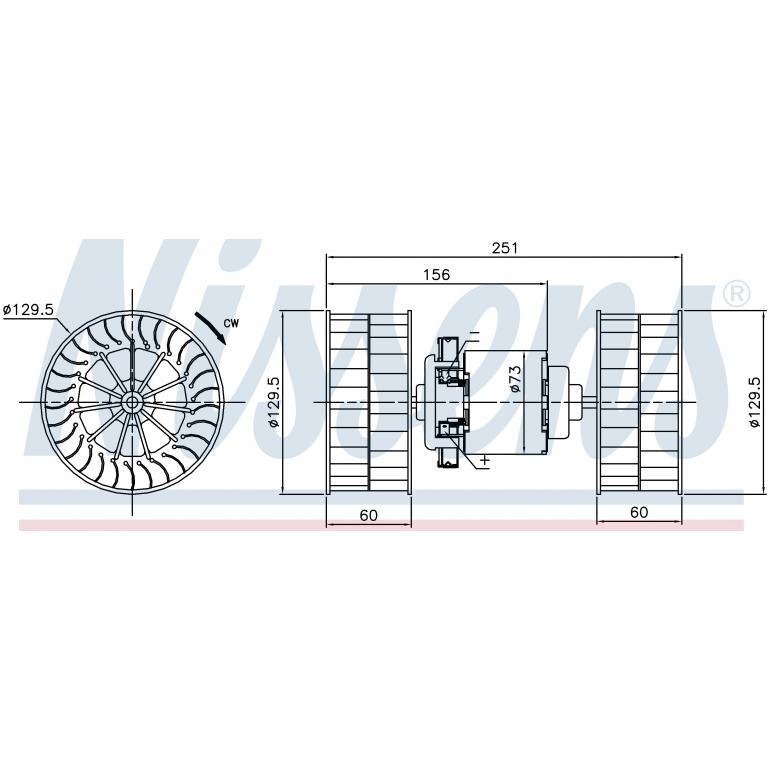 INTERNAL TWIN FAN BLOWER MOTOR
