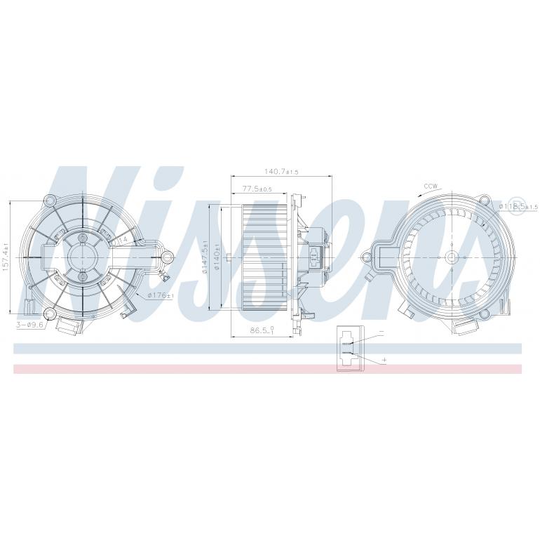 INTERNAL FAN BLOWER MOTOR