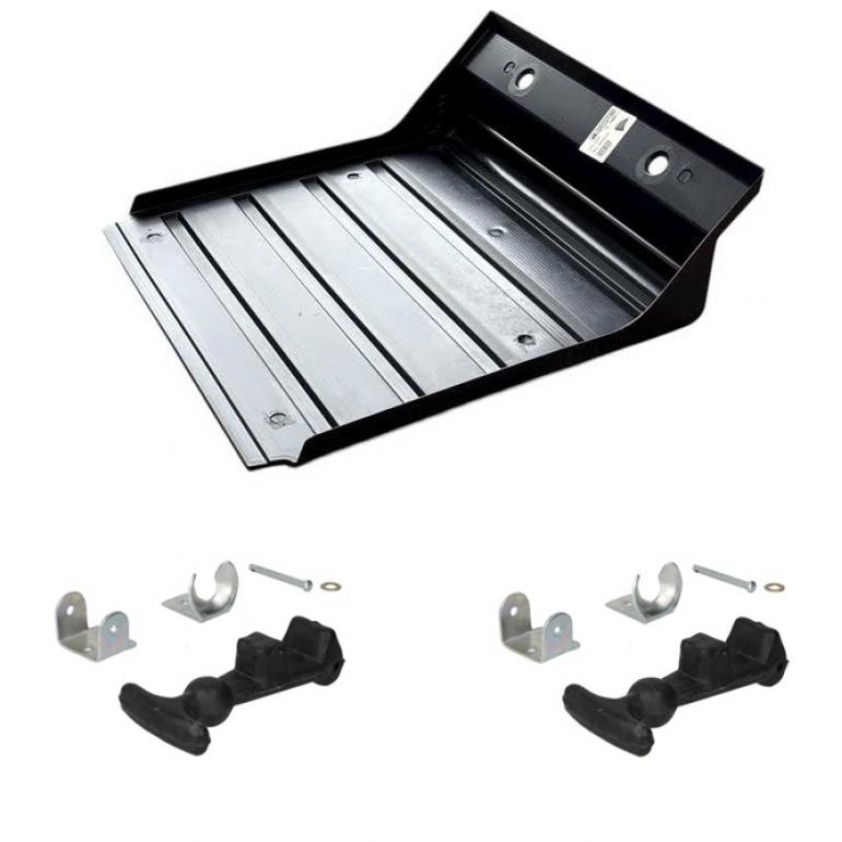 BATTERY BOX COVER WITH FASTENING STRAPS