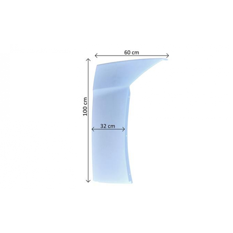 REAR UPPER SIDE FAIRING SPOILER DRIVER SIDE RH