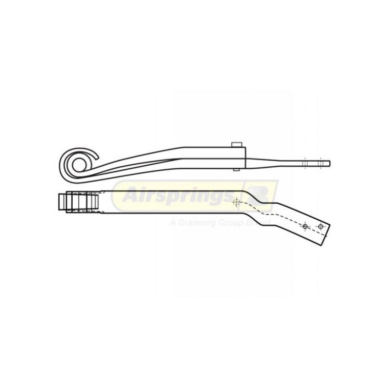 REAR SUSPENSION TWIN LEAF TRAILING ARM DRIVER SIDE RH