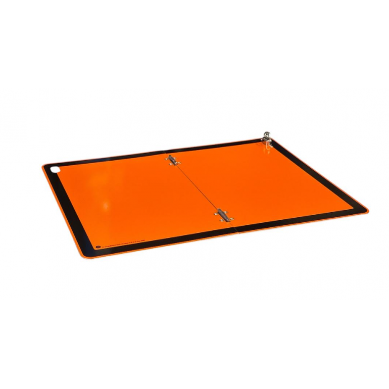 ALUMINIUM VERTICAL FOLD ADR HAZARD WARNING HAZCHEM PLATE