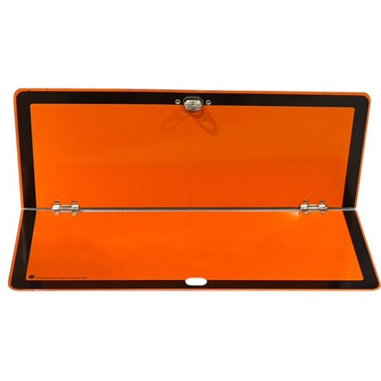 ALUMINIUM HORIZONTAL FOLD ADR HAZARD WARNING HAZCHEM PLATE