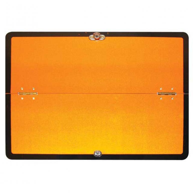 ALUMINIUM HORIZONTAL FOLD ADR HAZARD WARNING HAZCHEM PLATE