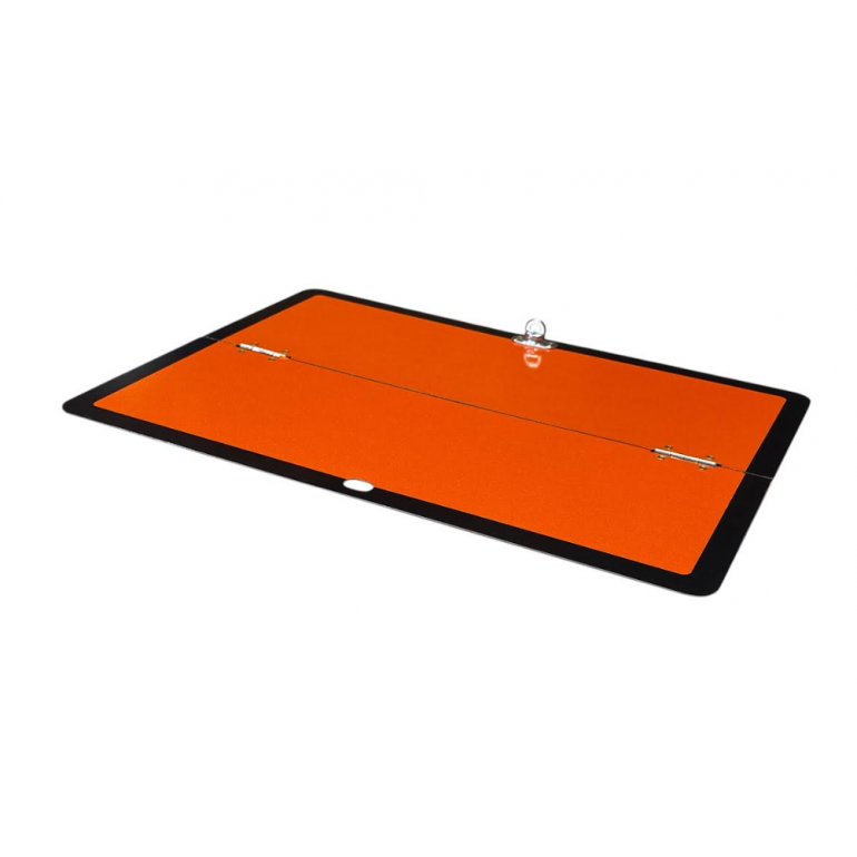 STEEL HORIZONTAL FOLD ADR HAZARD WARNING HAZCHEM PLATE